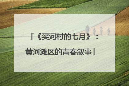 《买河村的七月》：黄河滩区的青春叙事