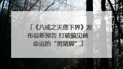 《八戒之天蓬下界》发布最新预告 打破偏见做命运的“男猪脚”