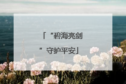 “碧海亮剑”守护平安