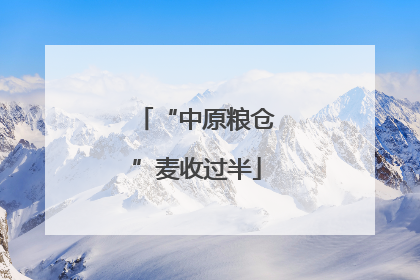 “中原粮仓”麦收过半