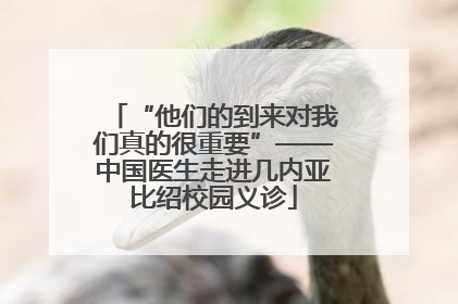 “他们的到来对我们真的很重要”——中国医生走进几内亚比绍校园义诊