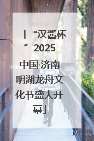 “汉酱杯”2025中国·济南明湖龙舟文化节盛大开幕