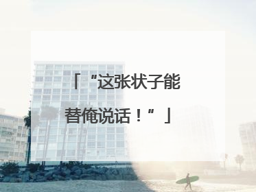 “这张状子能替俺说话！”
