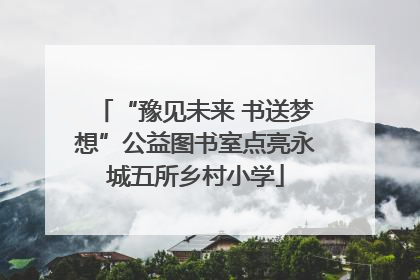 “豫见未来 书送梦想”公益图书室点亮永城五所乡村小学