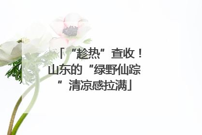“趁热”查收！山东的“绿野仙踪”清凉感拉满