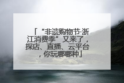“非遗购物节·浙江消费季”又来了，探店、直播、云平台，你玩哪哪种