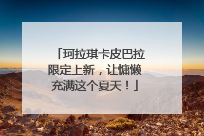 珂拉琪卡皮巴拉限定上新，让慵懒充满这个夏天！