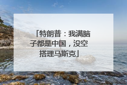 特朗普：我满脑子都是中国，没空搭理马斯克