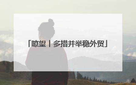 瞭望丨多措并举稳外贸