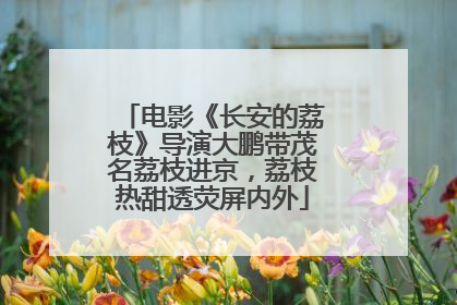 电影《长安的荔枝》导演大鹏带茂名荔枝进京，荔枝热甜透荧屏内外