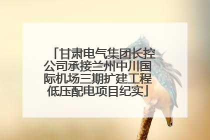 甘肃电气集团长控公司承接兰州中川国际机场三期扩建工程低压配电项目纪实