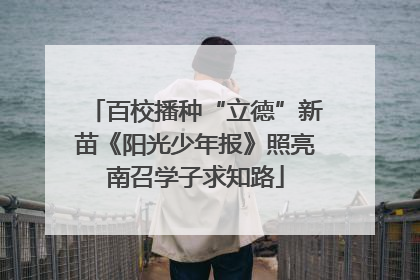 百校播种“立德”新苗《阳光少年报》照亮南召学子求知路