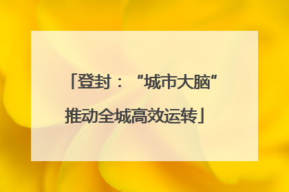 登封：“城市大脑”推动全城高效运转