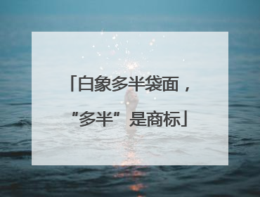 白象多半袋面，“多半”是商标
