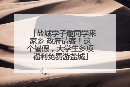 盐城学子邀同学来家乡 政府请客！这个暑假，大学生多项福利免费游盐城