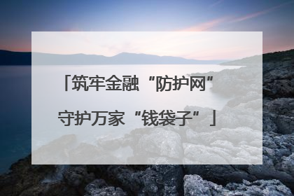 筑牢金融“防护网” 守护万家“钱袋子”