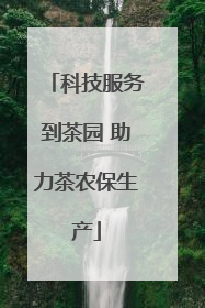 科技服务到茶园 助力茶农保生产