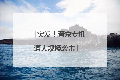 突发！普京专机遭大规模袭击