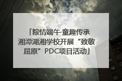 粽情端午·童趣传承 湘潭湖湘学校开展“致敬屈原”PDC项目活动