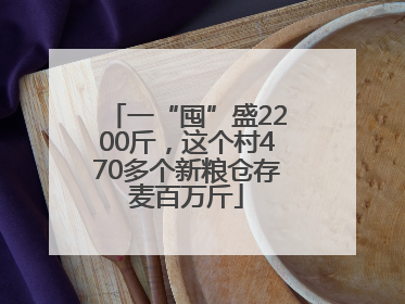 一“囤”盛2200斤，这个村470多个新粮仓存麦百万斤
