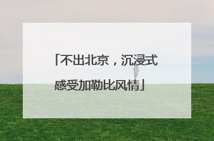不出北京，沉浸式感受加勒比风情