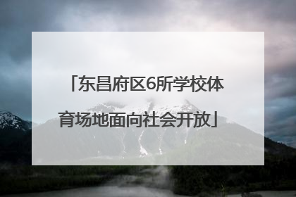 东昌府区6所学校体育场地面向社会开放