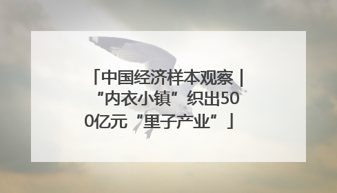 中国经济样本观察｜“内衣小镇”织出500亿元“里子产业”