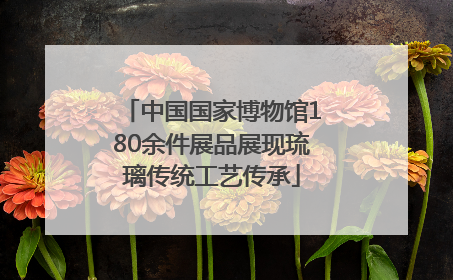 中国国家博物馆180余件展品展现琉璃传统工艺传承