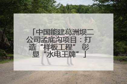 中国能建葛洲坝二公司孟底沟项目：打造“样板工程” 彰显“水电王牌”