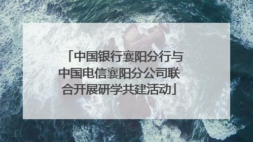 中国银行襄阳分行与中国电信襄阳分公司联合开展研学共建活动