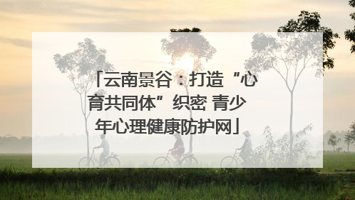 云南景谷：打造“心育共同体”织密 青少年心理健康防护网