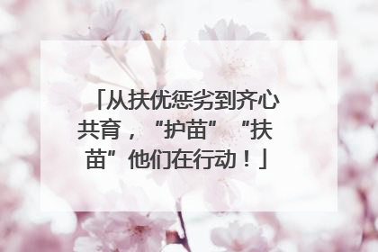 从扶优惩劣到齐心共育，“护苗”“扶苗”他们在行动！