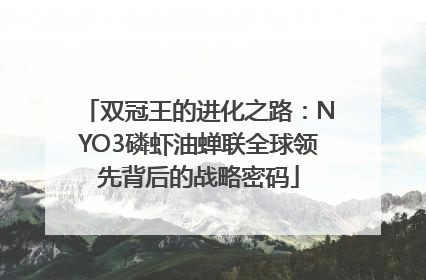 双冠王的进化之路：NYO3磷虾油蝉联全球领先背后的战略密码