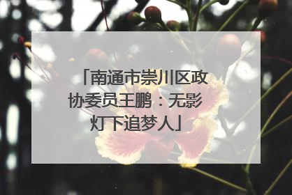 南通市崇川区政协委员王鹏：无影灯下追梦人