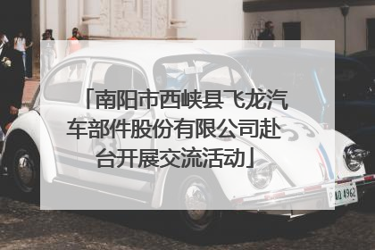 南阳市西峡县飞龙汽车部件股份有限公司赴台开展交流活动