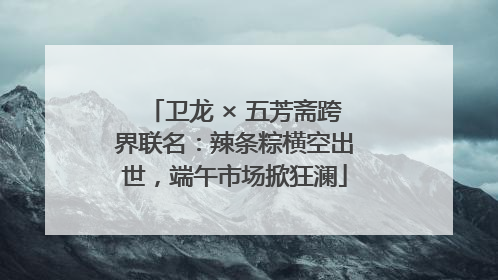 卫龙 × 五芳斋跨界联名：辣条粽横空出世，端午市场掀狂澜