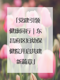 党建引领 健康同行｜东昌府区妇幼保健院开启共建新篇章