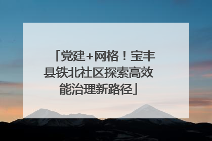 党建+网格！宝丰县铁北社区探索高效能治理新路径