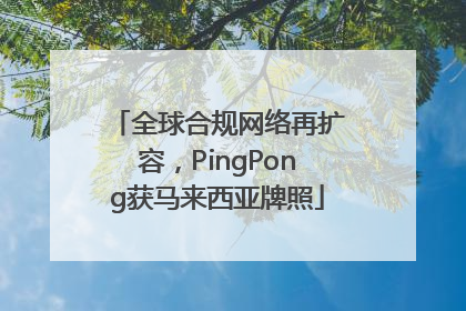全球合规网络再扩容，PingPong获马来西亚牌照