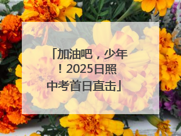 加油吧，少年！2025日照中考首日直击