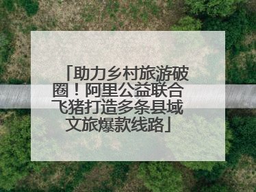 助力乡村旅游破圈！阿里公益联合飞猪打造多条县域文旅爆款线路