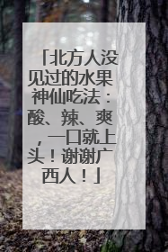 北方人没见过的水果神仙吃法：酸、辣、爽，一口就上头！谢谢广西人！