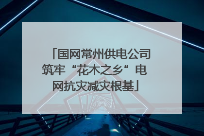 国网常州供电公司筑牢“花木之乡”电网抗灾减灾根基