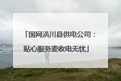 国网潢川县供电公司：贴心服务麦收电无忧