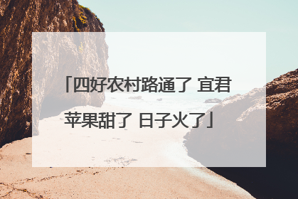 四好农村路通了 宜君苹果甜了 日子火了