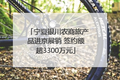 宁夏银川农商旅产品进京展销 签约额超3300万元