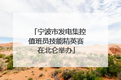 宁波市发电集控值班员技能精英赛在北仑举办