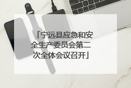 宁远县应急和安全生产委员会第二次全体会议召开