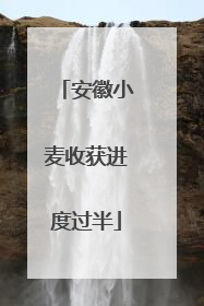 安徽小麦收获进度过半
