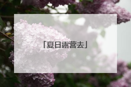 夏日露营去